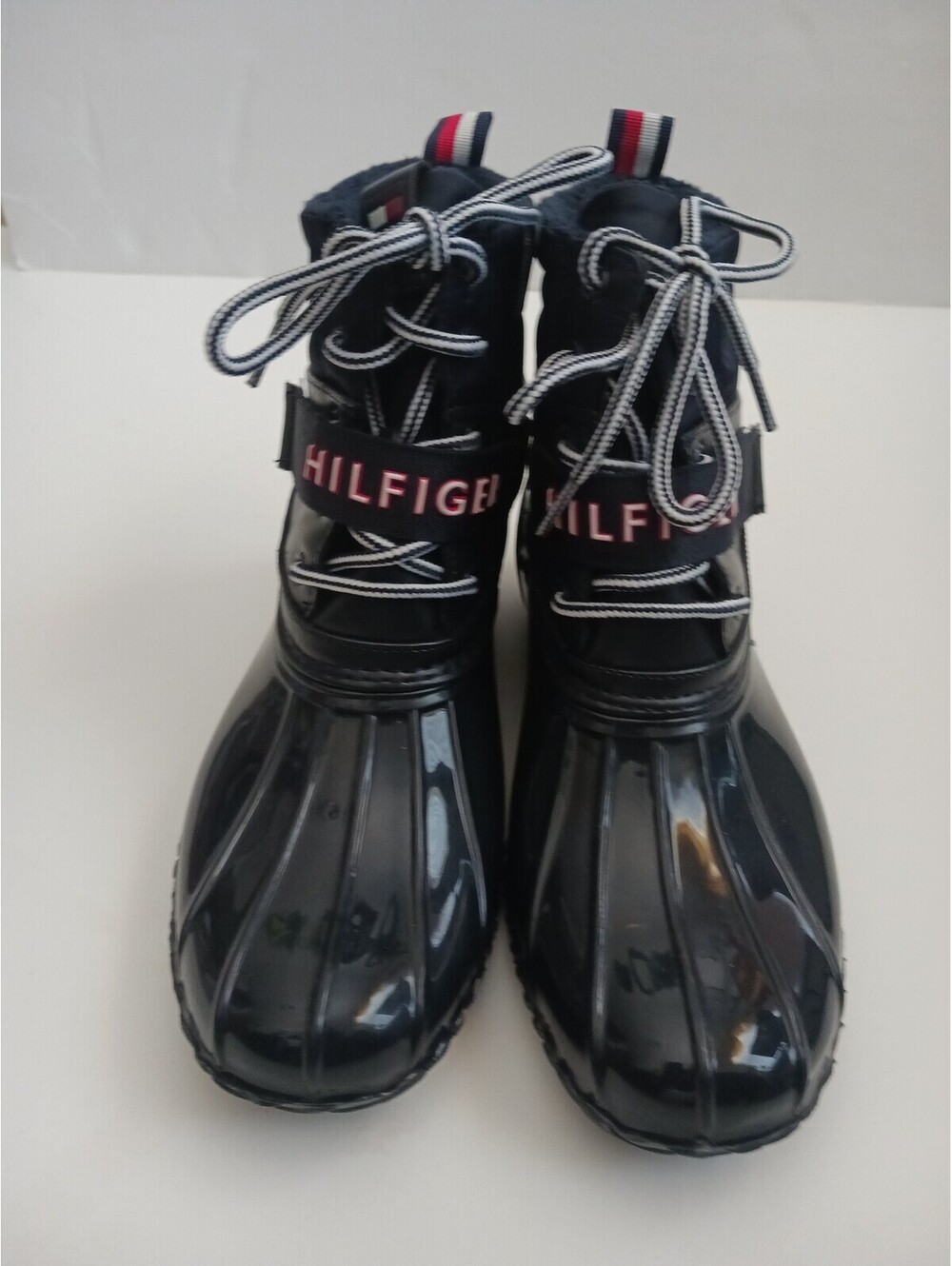 Boots Tommy  Hilfiger  Women's  Water Proof  Navy Blue  size 8 M